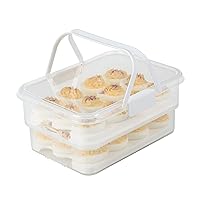 Collapsible Egg Carrier, One Size, White