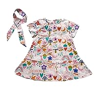 Ballet Dress for Toddler Girls Dress Trim Round Neck Dress Dress Overalls for Toddler Girls