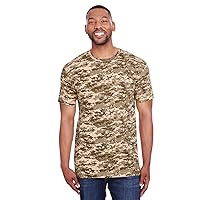 CODE FIVE™ Men's 100% Cotton Camouflage Crew Neck Short Sleeve Tee