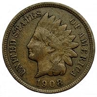 1908 U.S. Indian Head Cent / Penny Coin