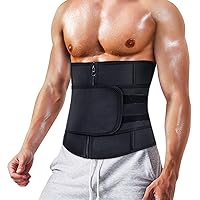 Men Waist Trainer Trimmer for Weight Loss Tummy Control Compression Shapewear Sweat Belt Body Shaper