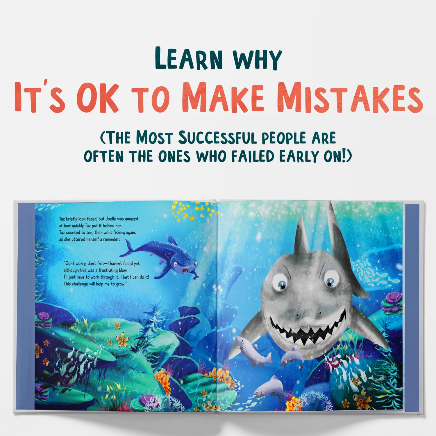 Growth Mindset - Joelle the Whale Shark Grew and Grew - a Younger Me Academy book
