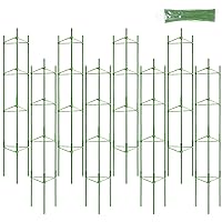 Legigo 8-Pack Tomato Cage for Garden Plant Support- Up to 63inch Garden Stakes Tomato Cage, Tomato Trellis for Potted Plants, Tomato Cages Plant Stakes for Climbing Vegetables Plants Flowers