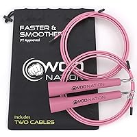Adjustable Speed Jump Rope For Men, Women & Children - Blazing Fast Fitness Skipping Rope Perfect for Boxing, MMA, Endurance