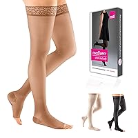 medi Sheer & Soft for Women, 20-30 mmHg, Thigh High Compression Stockings, Open Toe