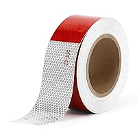 2Pack 4.7CM*3Meters Reflective Safety Warning Conspicuity Tape Film Sticker 