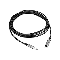Fabric Woven Braided Stereo Aux Extension Cable for Smartphones or Tablets, Durable and Tangle-Free, Male to Female, 6 Feet