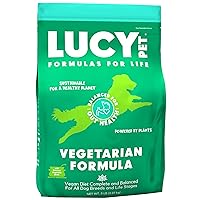 Lucy Pet Vegetarian Formula Dog Food 5lb, Vegan, Powered by Plants