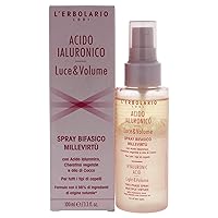 L'Erbolario Hyaluronic Acid Two Phase Spray - Light And Volume - True Ally For Magnificent Hair - Fuller, Softer And Shinier With Every Use - Filling And Moisturizing Action - 3.3 Oz Hair Mist