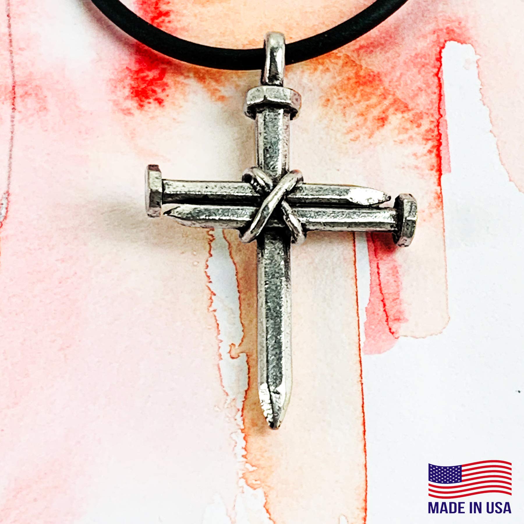 FORGIVEN JEWELRY Antique Nail Cross Necklace