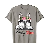 Husky Mom Dog Lovers Boston Terrier Mother's Day T-Shirt
