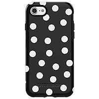 OTTERBOX SYMMETRY SERIES Case for iPhone SE (2nd gen - 2020) and iPhone 8/7 (NOT PLUS) - Retail Packaging - DATE NIGHT (BLACK/WHITE POLKA DOT GRAPHIC)