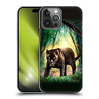 Head Case Designs Officially Licensed Anthony Christou Black Panther Fantasy Art Hard Back Case Compatible with Apple iPhone 14 Pro Max