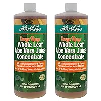 Aloe Life - Whole Leaf Aloe Vera Juice Concentrate, Soothing Relief for Indigestion, Antioxidant Catalyst, Supports Energy & Wellness, Organic Aloe Leaves, Gluten-Free (Orange Papaya, 32 oz) | 2-Pack