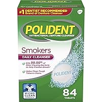 Polident Smokers Denture Cleanser Tablets - 84 Count