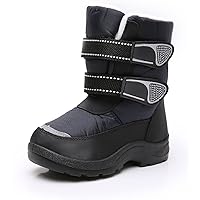 Kids Boys Snow Boots Winter Waterproof Slip Resistant Cold Weather Boots (Toddler/Little Kid/Big Kid)