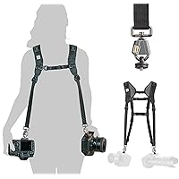 BLACKRAPID Double Breathe Camera Harness, Trusted Design For One Or Two SLR, DSLR, Mirrorless Cameras