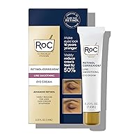 RoC Retinol Correxion Eye Cream Mini for Dark Circles & Puffiness, Daily Wrinkle Cream, Anti Aging Line Smoothing Skin Care Treatment, .25 Ounces