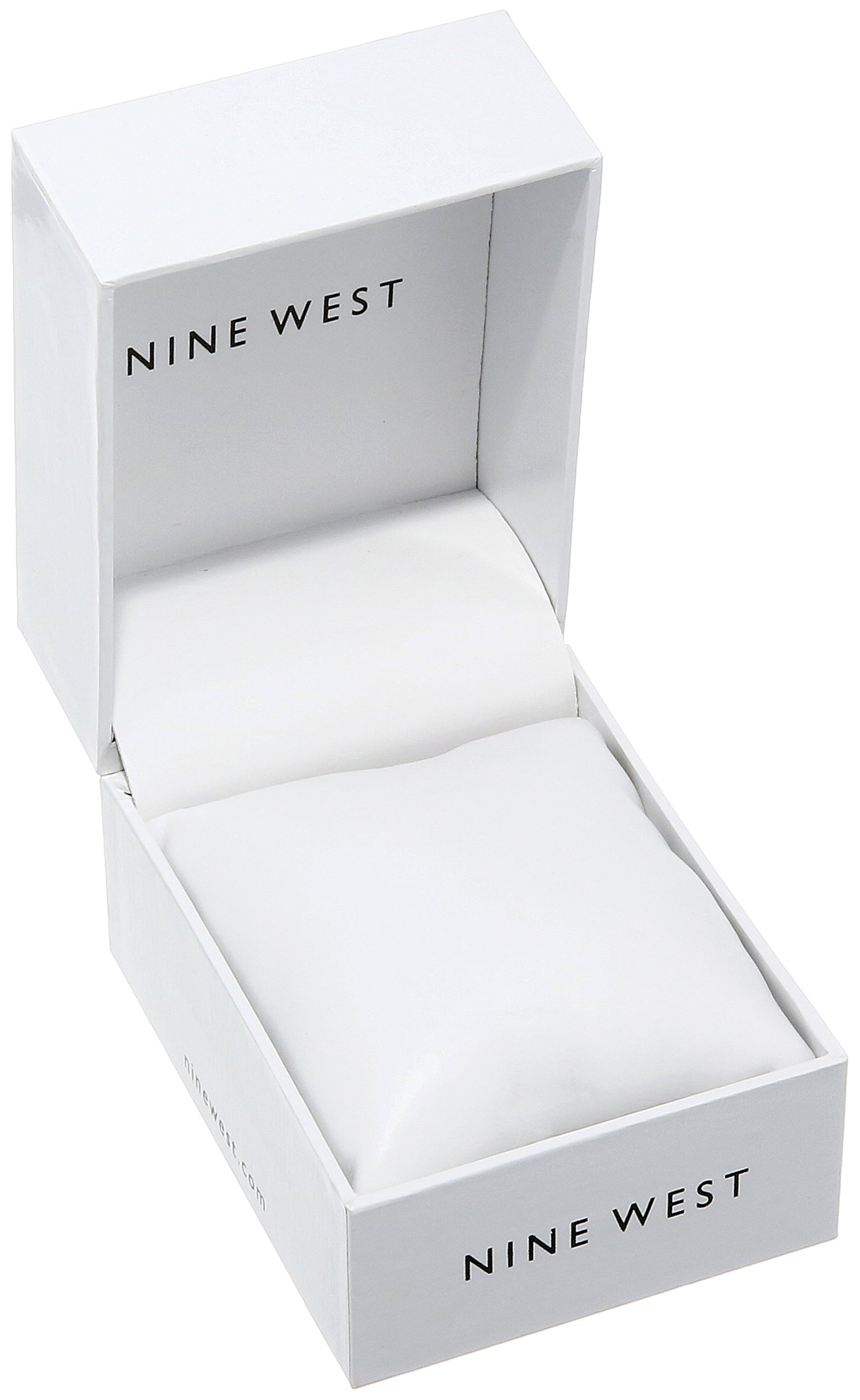 Nine West Women's NW/1678WTWT Matte White Rubberized Bracelet Watch