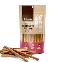 Afreschi Chicken Dog Treats for Chicken Series, All Natural Human Grade Dog Treat, Suitable for Training chew, Rawhide Alternative, Chicken Strip with Calcium and Cheese Stuffed