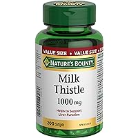 Nature's Bounty Milk Thistle Value Size, 200 Softgels
