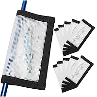 Fishing Lure Covers for Rod, Fabric Hook Protectors Wraps, Easily See Lures, Keeps Children, Pets and Fishermen Safe from Sharp Hook