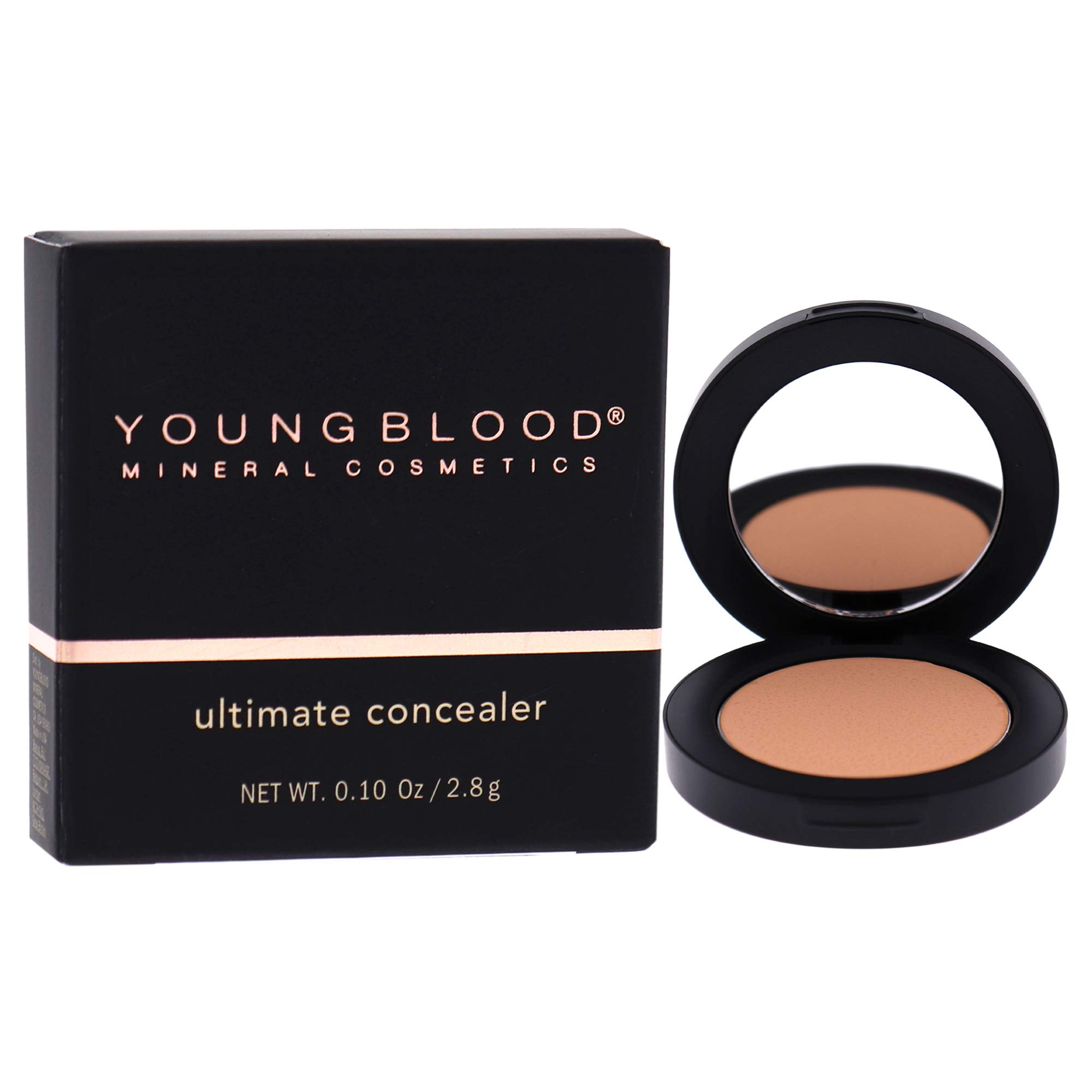 Youngblood Clean Luxury Cosmetics Ultimate Concealer, Medium | Conceals Under Eye Dark Circles Full Coverage Brightening Non-Creasing Coverage for Discoloration and Spots | Vegan, Cruelty Free
