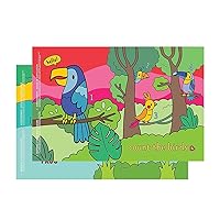 Munchkin® Story Mat™, BPA Free Disposable Placemats for Kids, 18 Pack, 2 Designs