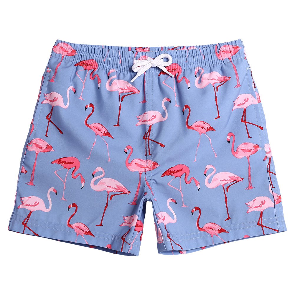 maamgic Boys Swim Trunks Toddler Swim Shorts Little Boys Bathing Suit Swimsuit Toddler Boy Swimwear Gma826-flamingo 3T