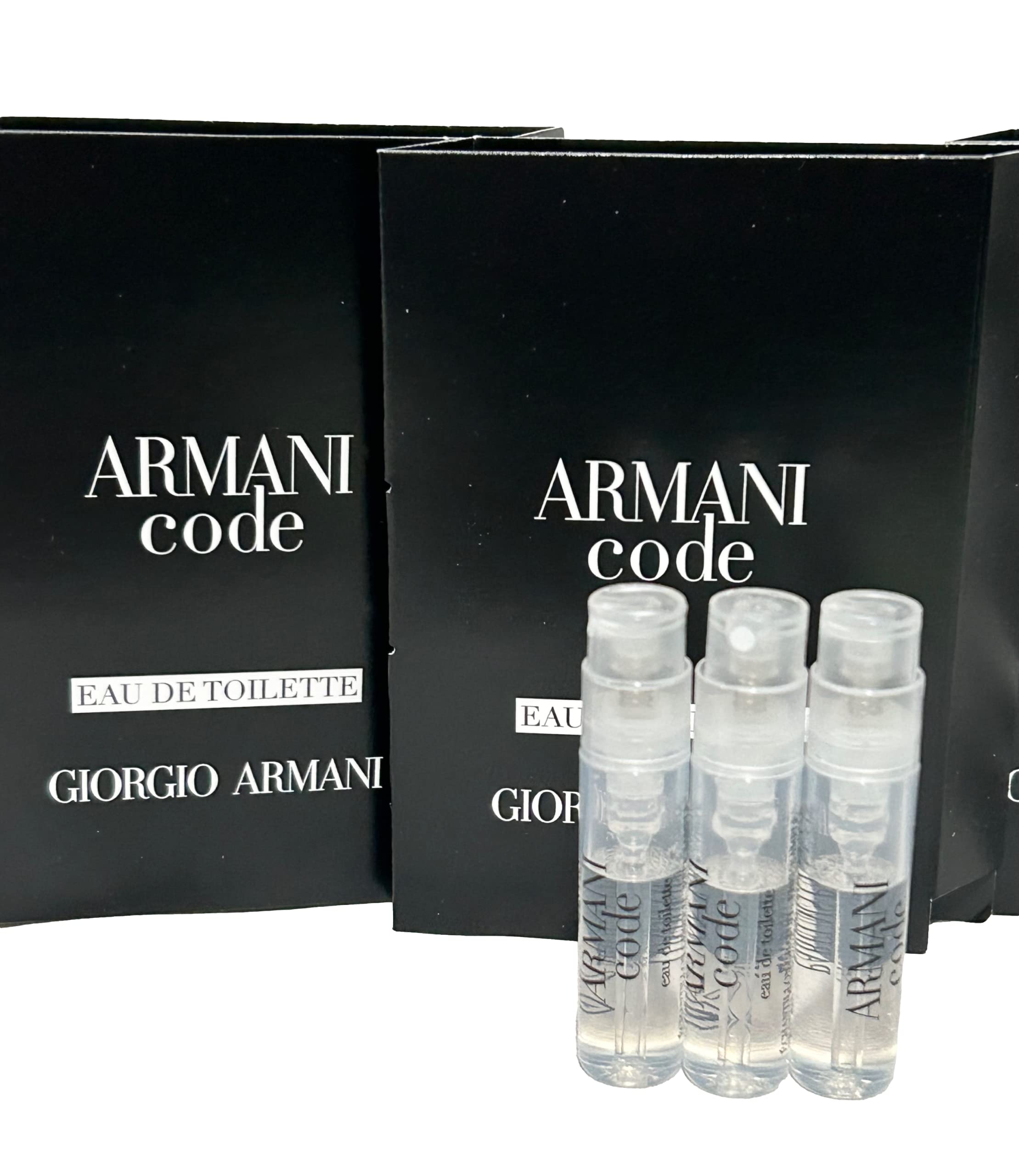 GIORGIO ARMANI Men ARMANI CODE EDT Sample Spray Perfume 1.2ml /.04 oz - 3 PCS set