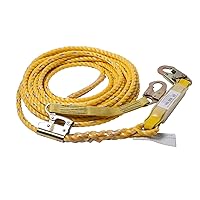 Guardian Fall Protection 01324 VLA-100 Poly Steel Vertical Lifeline Assembly, 100-Foot