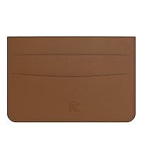 Men Genuine Leather Front Pocket Wallet Card Case Holder Coffee Slim Wallets for Men & Women