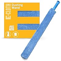 E-Cloth Cleaning & Dusting Wand, Premium Microfiber Dusters for Cleaning, 100 Wash Guarantee, Blue, 1 Pack