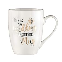 Lillian Rose Wedding Planning Coffee Mug, 1 Count (Pack of 1), Cream