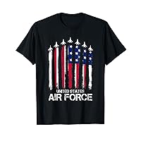 Air Force US Veterans American Flag 4th of July Patriotic T-Shirt