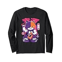 Fortnite Meowscles Lucky Cat Japanese Kanji Long Sleeve T-Shirt