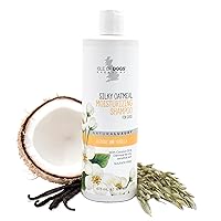 Everyday Natural Luxury Silky Oatmeal Shampoo - Jasmine + Vanilla - Sulfate & Paraben Free Formula - Dog Shampoo With Oatmeal & Jojoba Oil For A Silky Coat - 16 Oz, (821-16)