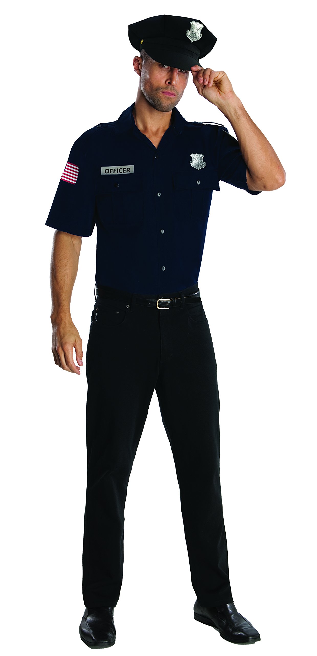 Rubie's Costume Heroes And Hombres Police Uniform Shirt And Hat Costume