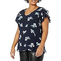 CITYCHIC Plus Size TOP V Gallant PRT in Demure Floral, Size 24