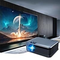 Projector with WiFi and Bluetooth, Native 1080P, 4K Supported, DolbyS Projector for Outdoor Movies, Home Theater, Compatible w/TV Stick, iOS, Android