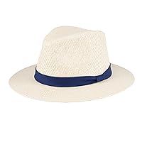 Dockers Men's Straw Fedora and Panama Hat