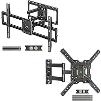USX MOUNT Full Motion TV Wall Mount for Most 47-84 inch TV, Max VESA 600x400mm, Holds up to 132lbs & USX MOUNT Full Motion TV Wall Mount for Most 26-60 Inch TVs, Up to VESA 400x400mm and 77 lbs