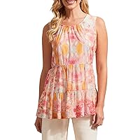 Tribal Women's SLV/Less Lined Tiered Top