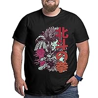 Anime Big Size Mens T Shirt Fist of The Anime North Star O-Neck Short-Sleeve Tee Tops Custom Tees Shirts