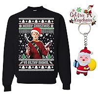 Merry Christmas Ya Filthy Animal Home Alone Ugly Christmas Crewneck Sweatshirt