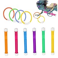10PCS Diving Pool Toys for Kids Includes 6PCS Diving Sticks and 4PCS Diving Rings Summer Underwater Diving Toys for Swimming Pool Dive Rings Toys