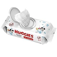 Huggies Simply Clean Fragrance-Free Baby Wipes, Unscented Diaper Wipes, 1 Flip-Top Pack (64 Wipes Total)