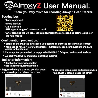 Head Aiming Flight Simulation Flight Race Car Accessories For AimxyZ ;Aimxy Head Tracking System For Flight And Racing Game For ArmA DCS DiRT F1 Euro Truck Flight Simulator GTR GTR2 (A+B)