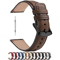 Fullmosa Quick Release Watch Band 22mm 20mm 18mm,Burnished Leather Wacth Bands for Samsung Galaxy Watch/HuaWei Watch/Garmin Watch/Asus Zenwatch 2