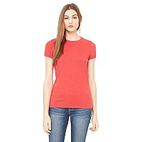 Bella + Canvas Ladies The Favorite T-Shirt - Heather Red - S - (Style # 6004 - Original Label)